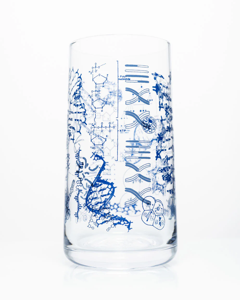 Genetics & DNA Drinking Glass - Image 3