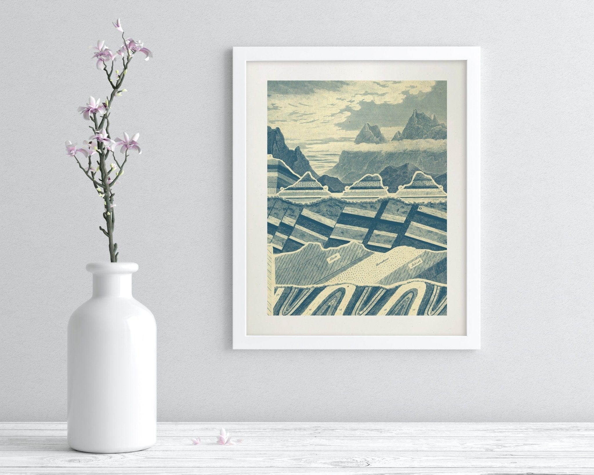 Geology Layers Scientific Illustration Museum Print - Image 3