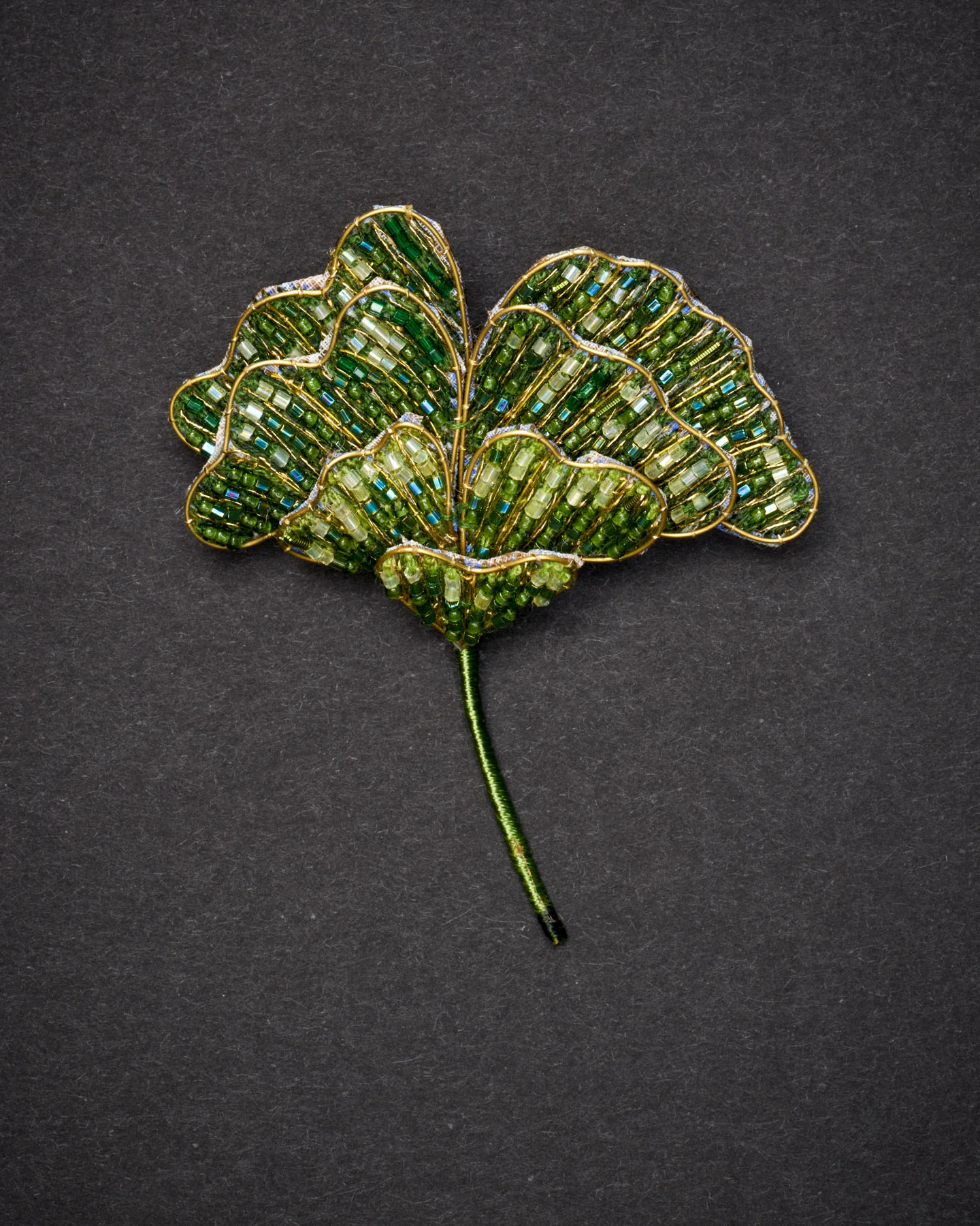 Ginkgo Leaf Brooch Pin - Trovelore
