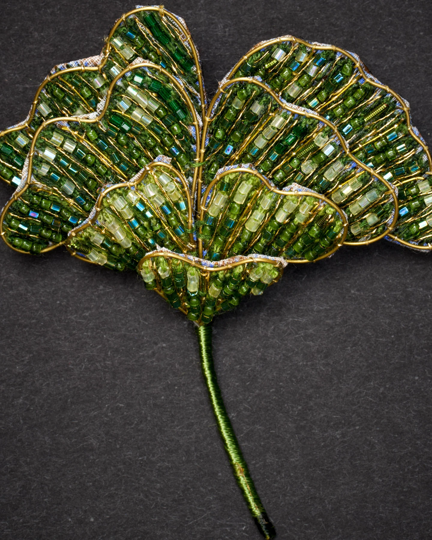 Ginkgo Leaf Brooch Pin - Trovelore - Image 2