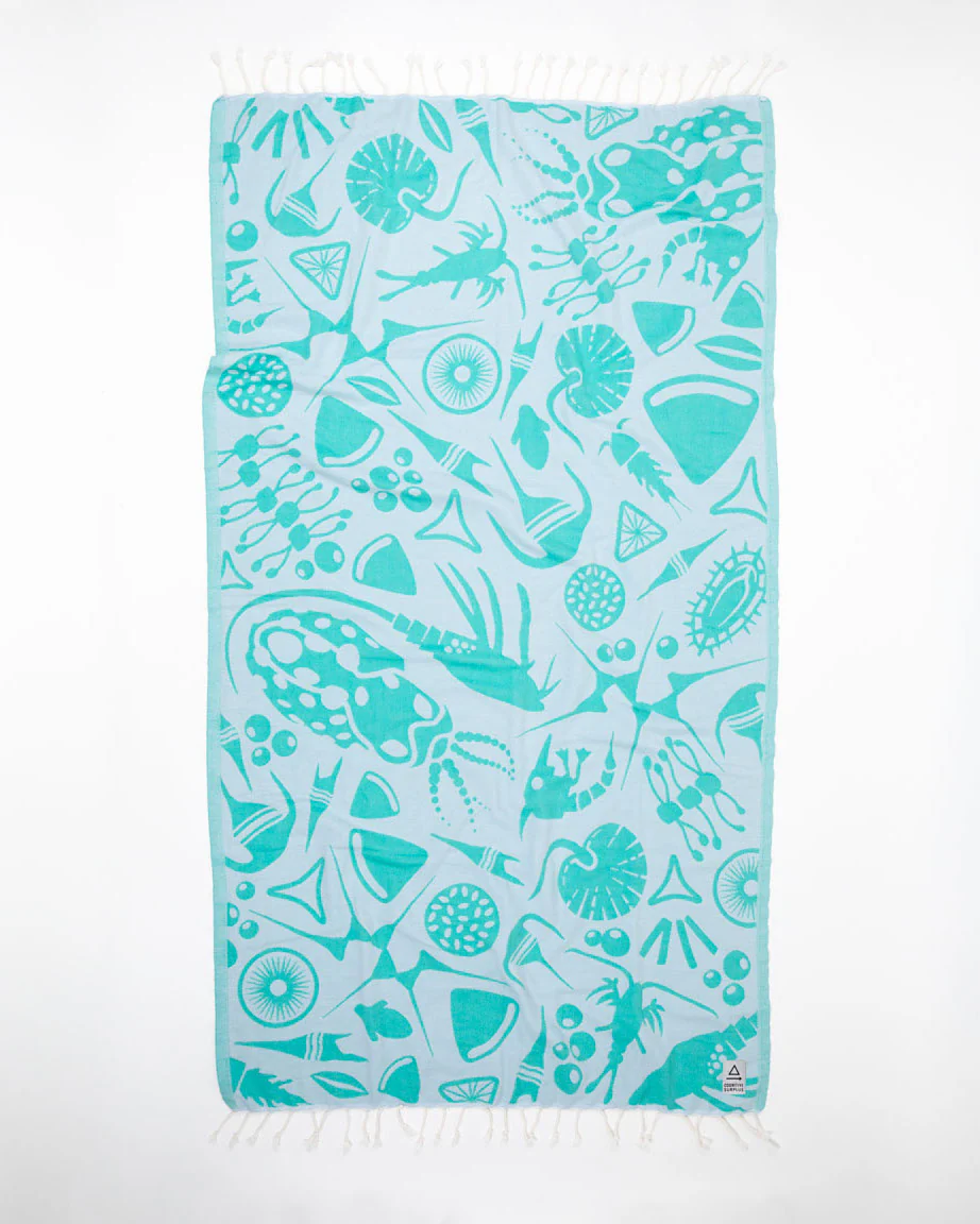Go With the Flow: Plankton Turkish Towel - Image 2