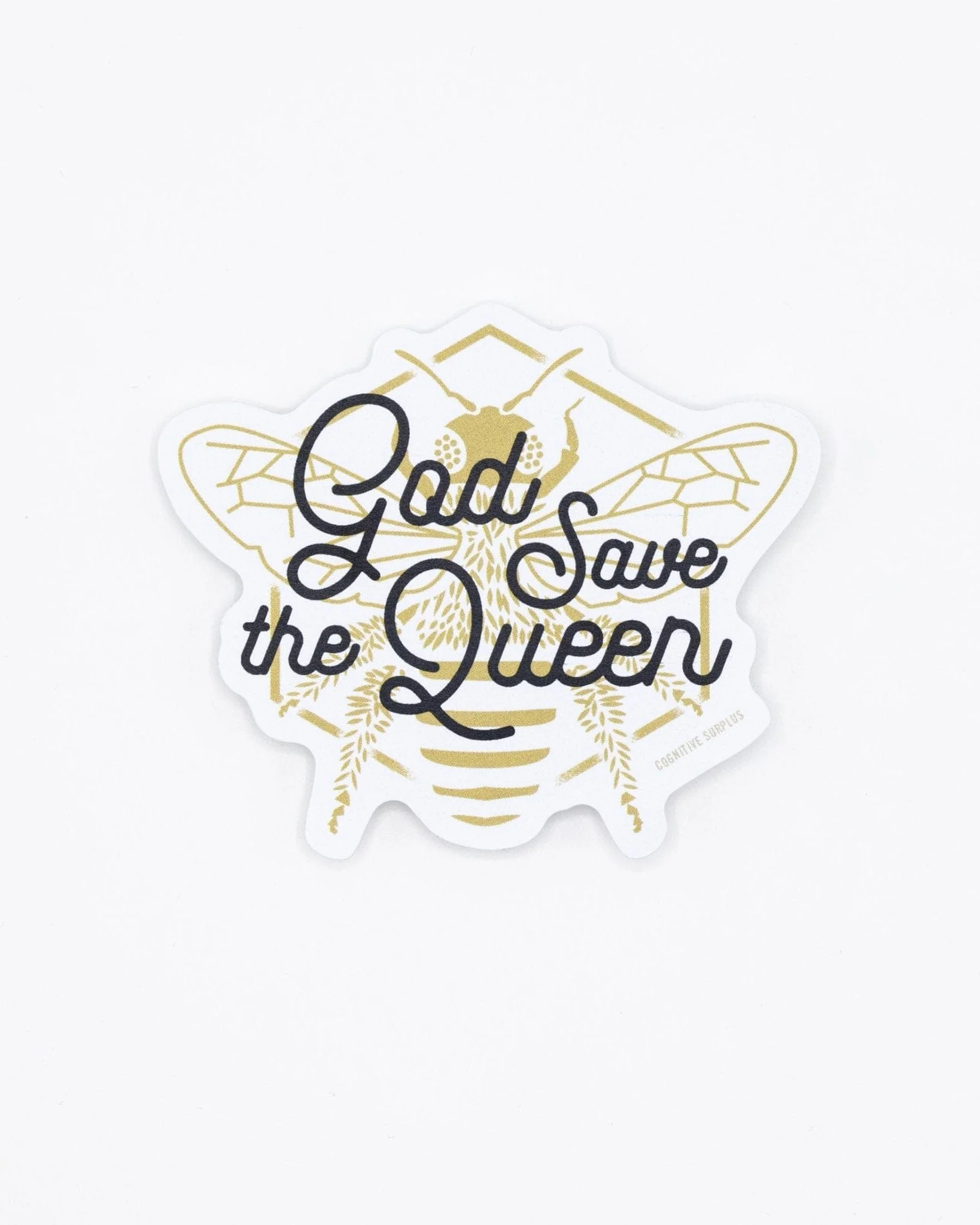 God Save the Queen (Bee) Sticker - Image 2