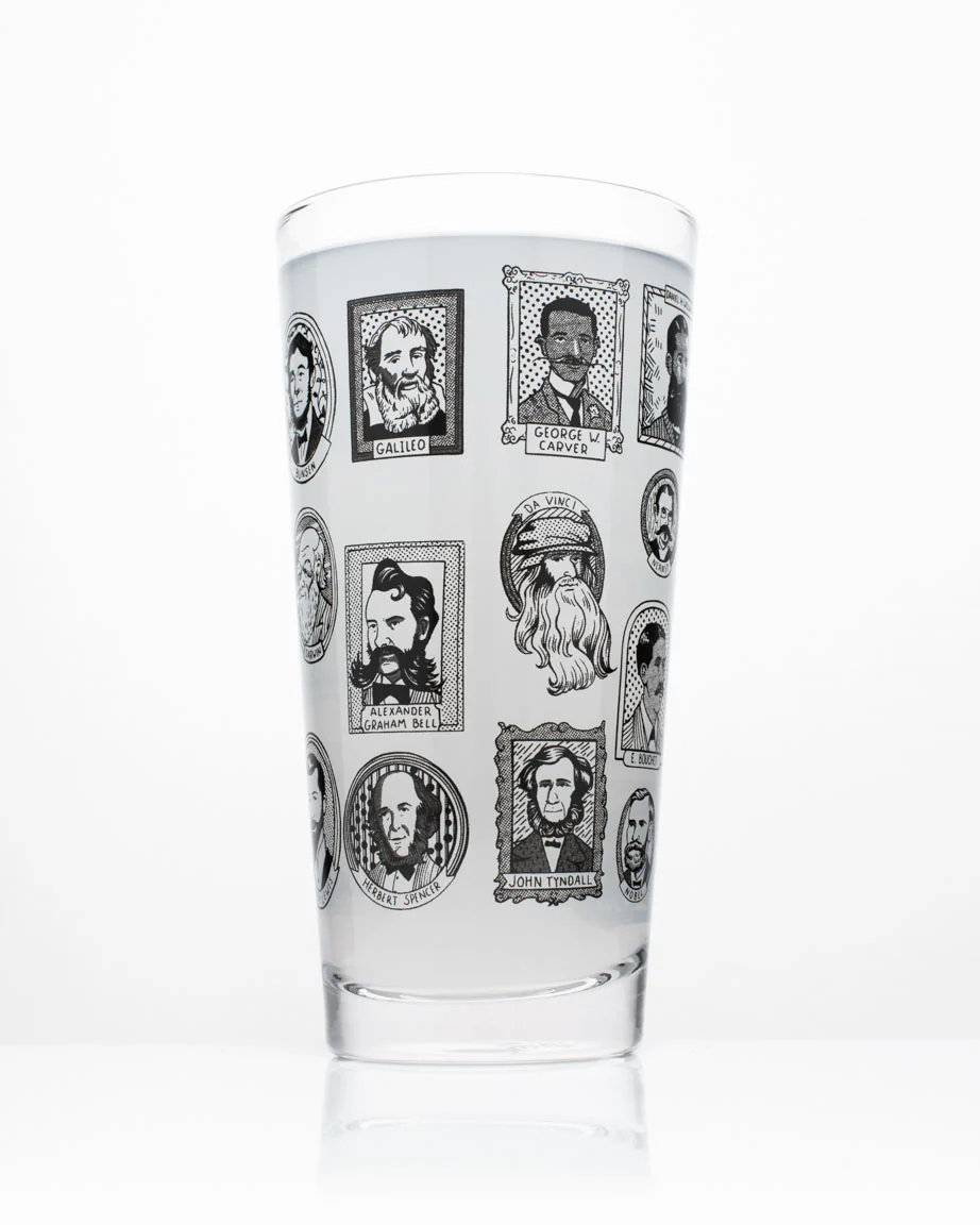 Great Beards of Science Beer Glass (12 oz) - Image 3
