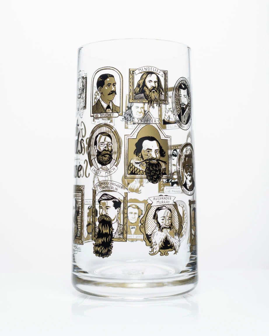 Great Beards of Science Drinking Glass - Image 3