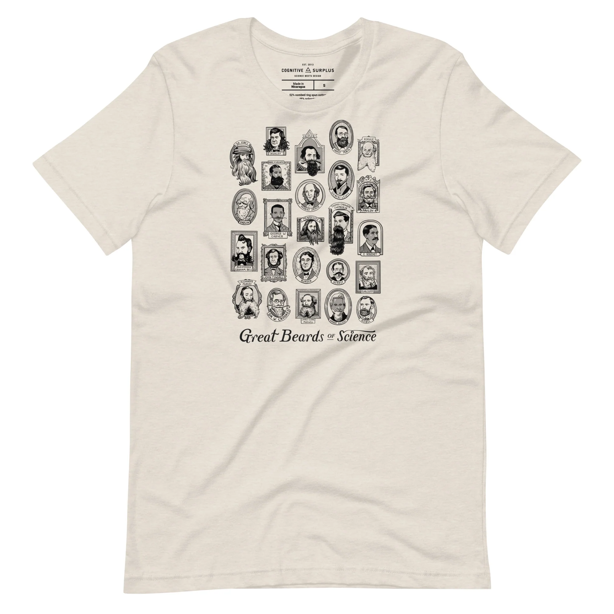Great Beards of Science Original Graphic Tee