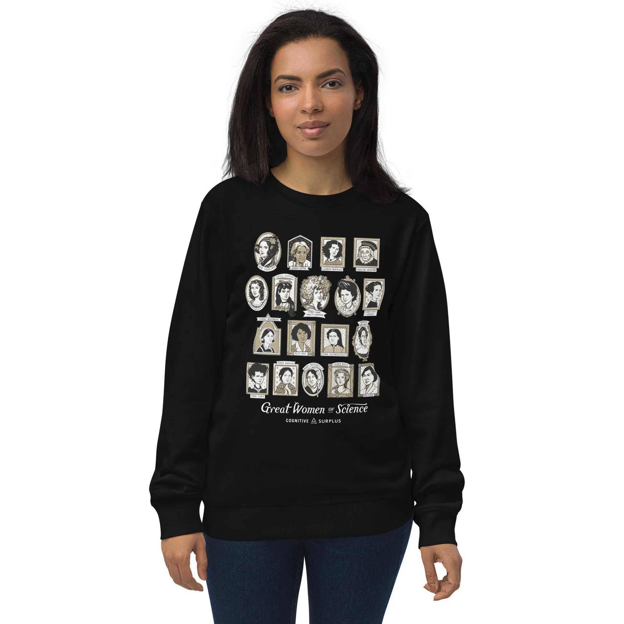 Great Women of Science Sweatshirt - Organic - Image 3