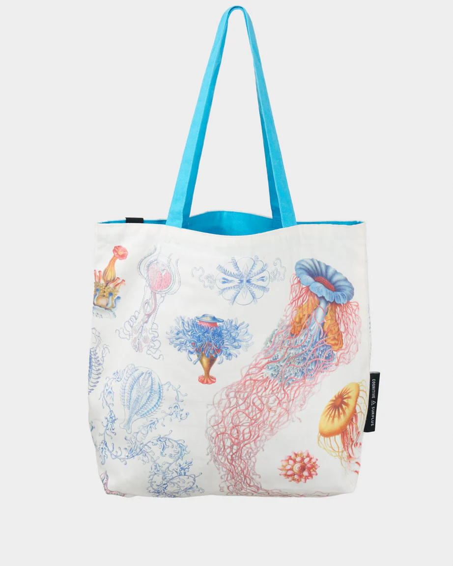 Haeckel Jellyfish Canvas Shoulder Tote - Image 3