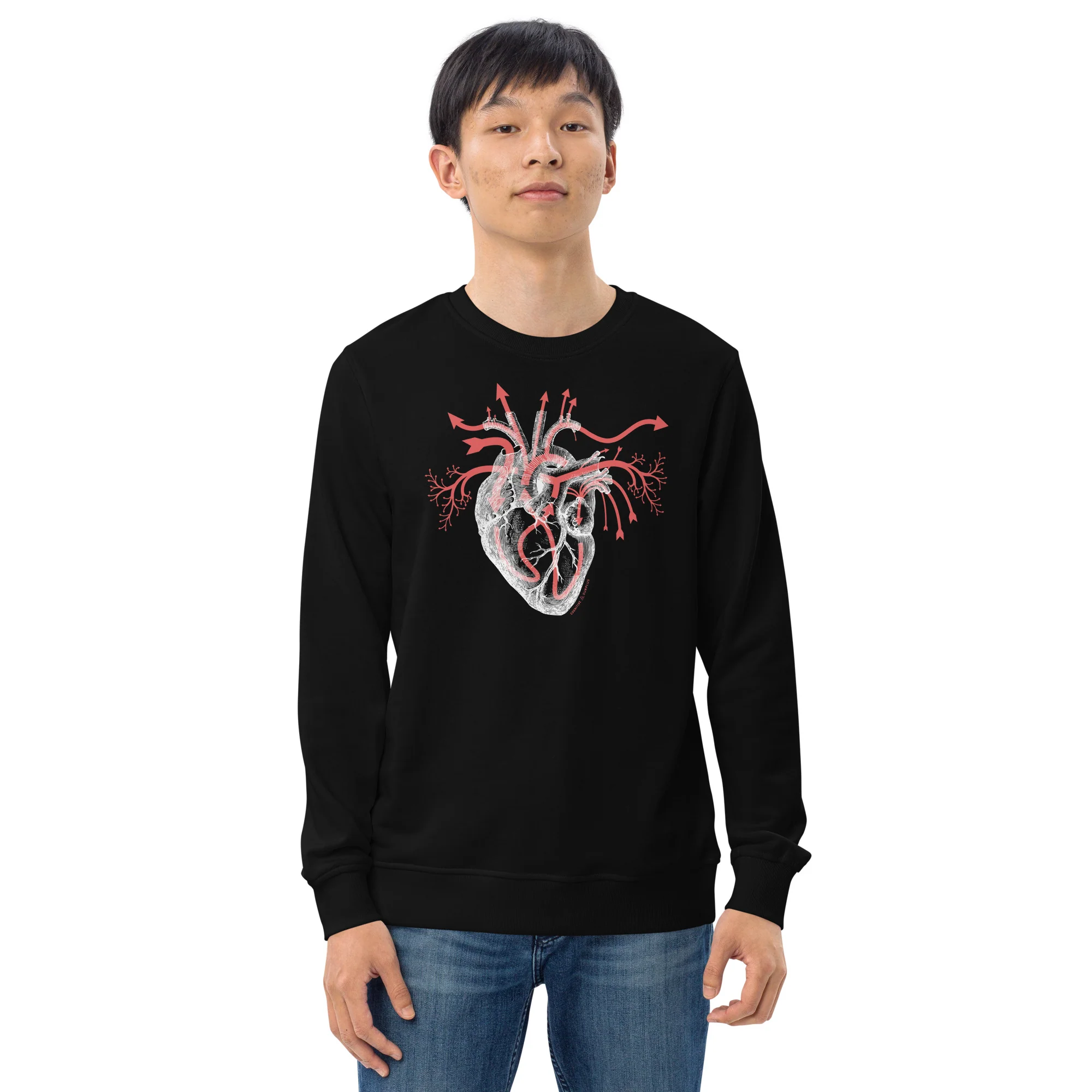 Heart Blood Flow Sweatshirt - Organic - Image 2