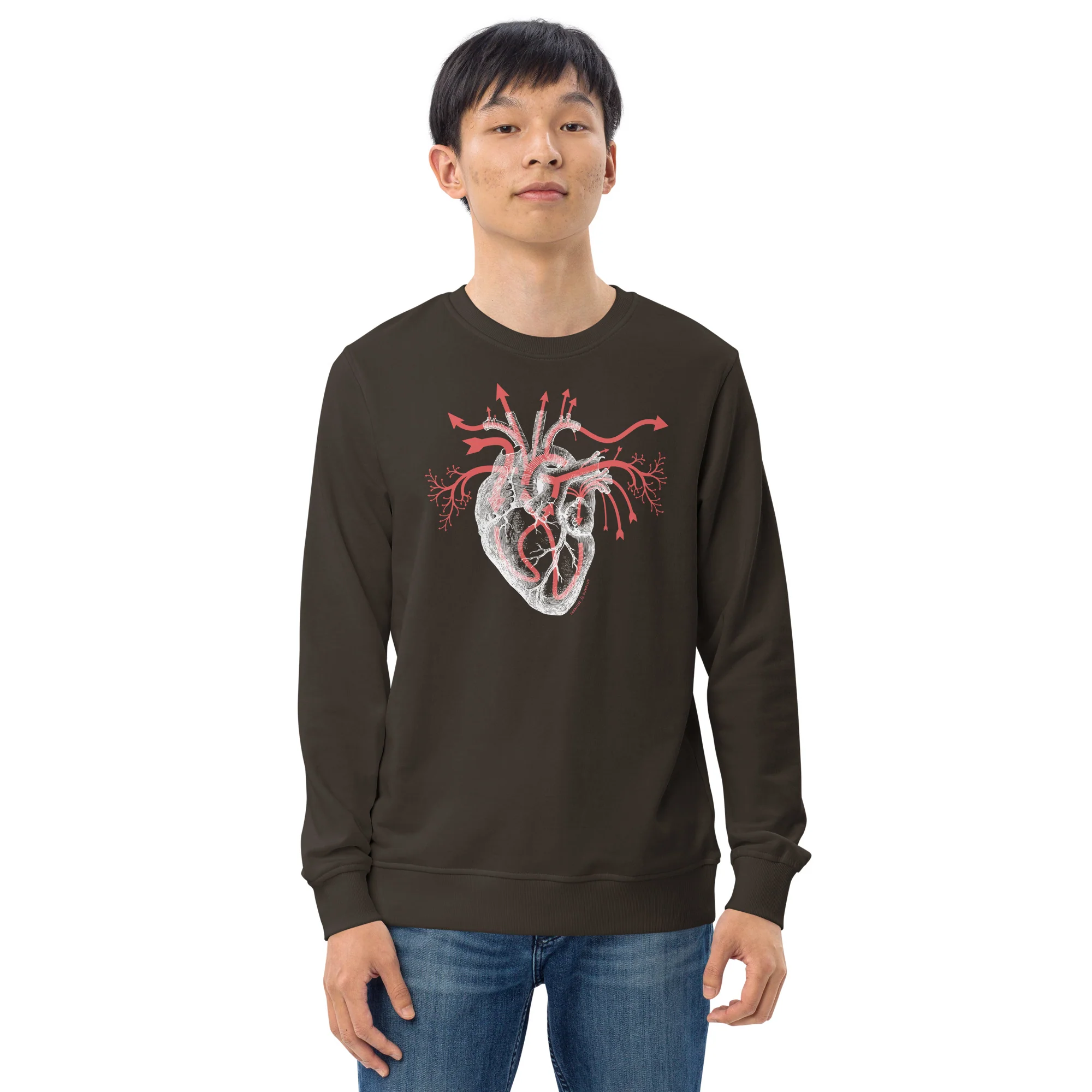 Heart Blood Flow Sweatshirt - Organic - Image 4