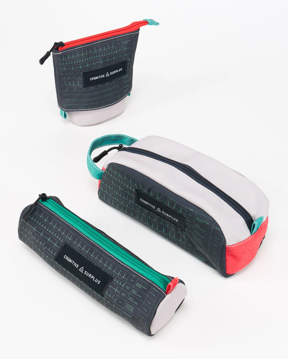 Heartbeat Zipper Bags