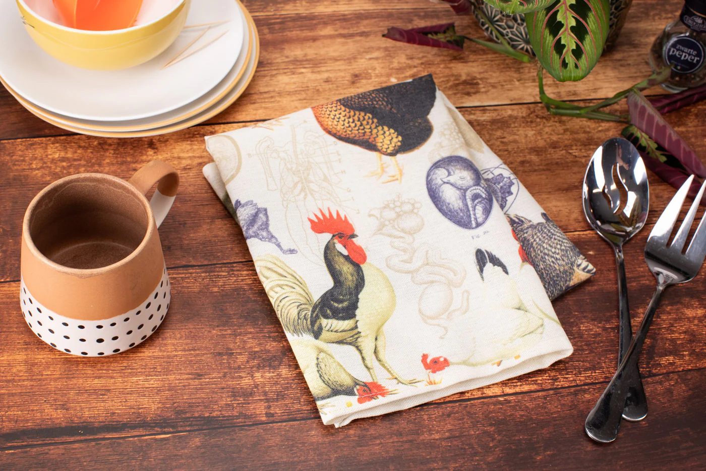 Hens & Chickens Tea Towel - Image 2