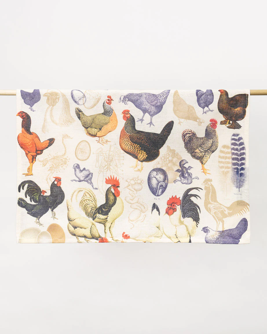 Hens & Chickens Tea Towel - Image 4