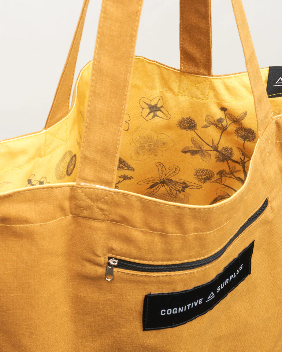 Honey Bee Canvas Shoulder Tote - Image 5