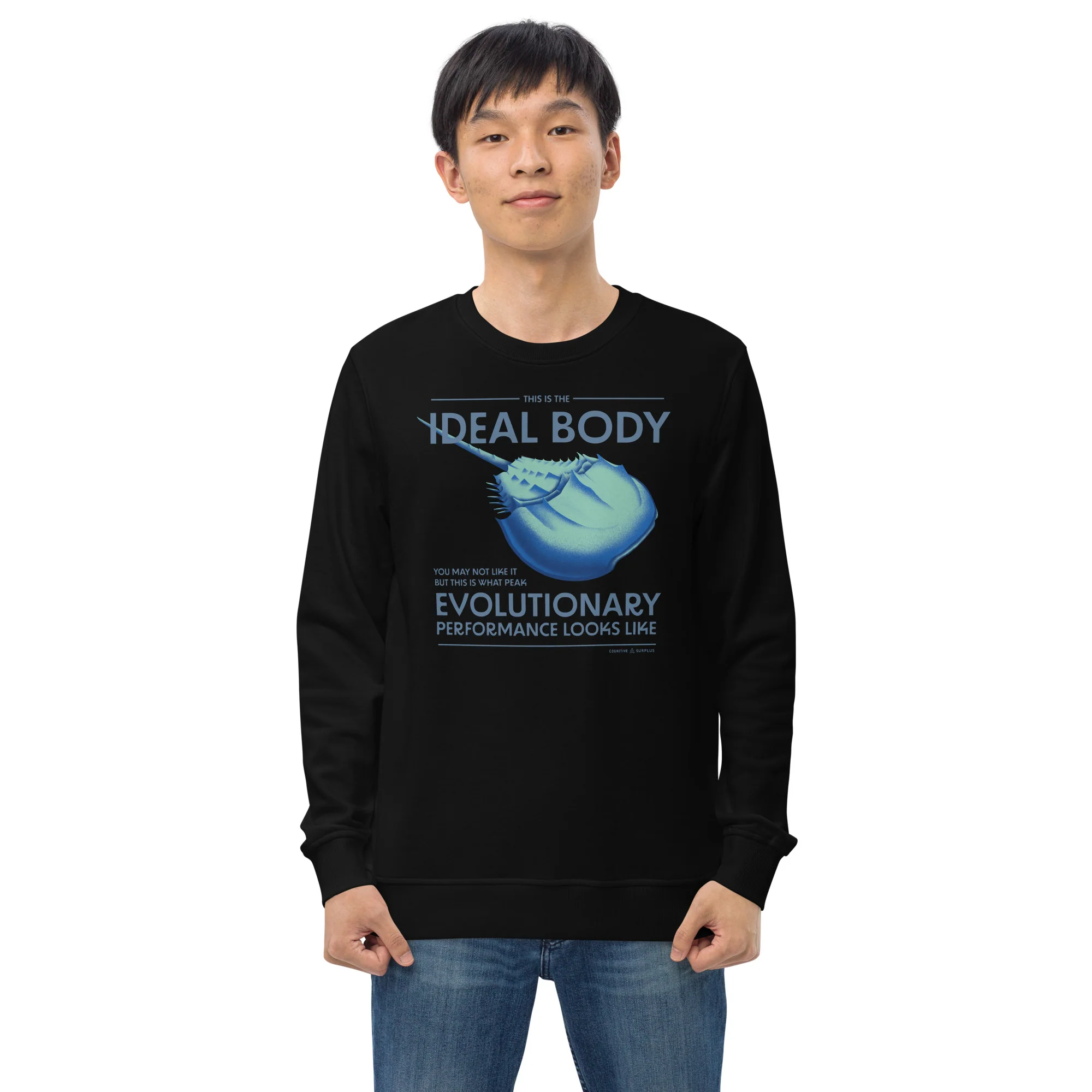 Horseshoe Crab: Peak Evolutionary Performance Sweatshirt - Organic - Image 5