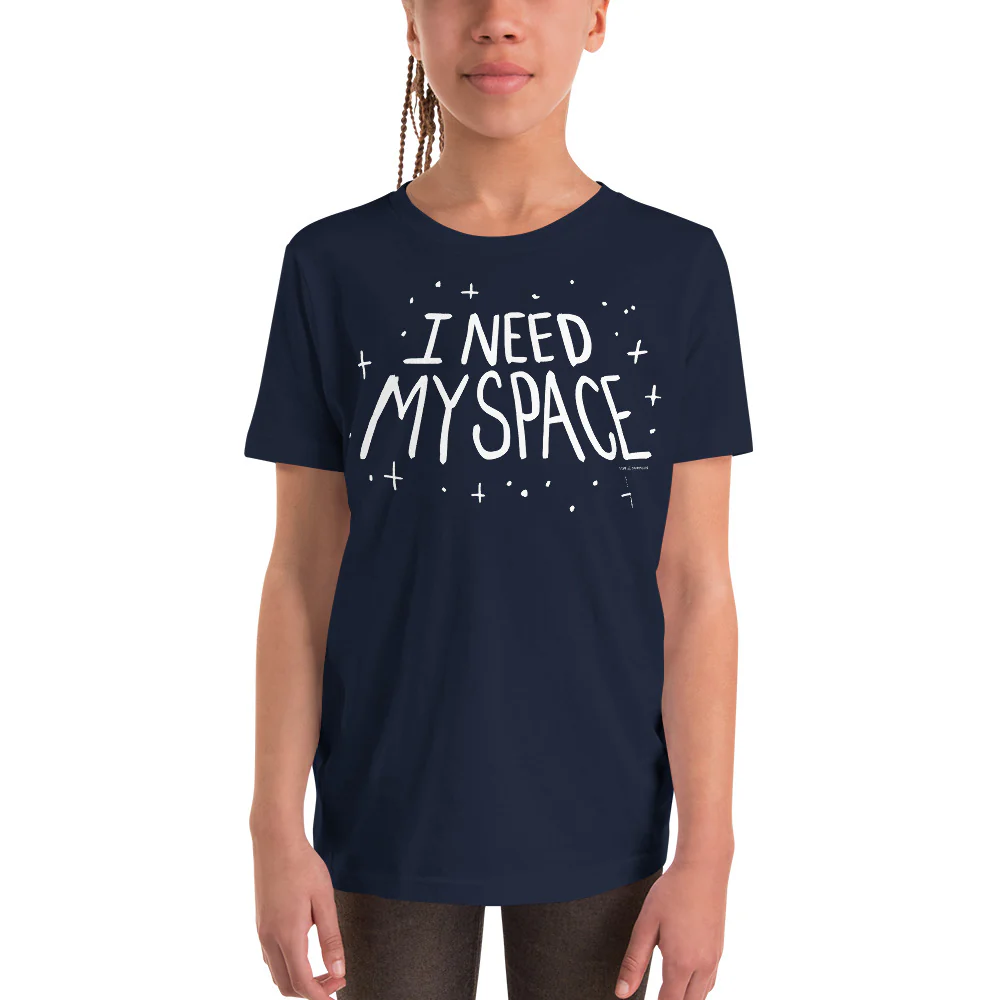 I Need My Space Youth Graphic Tee - Image 2