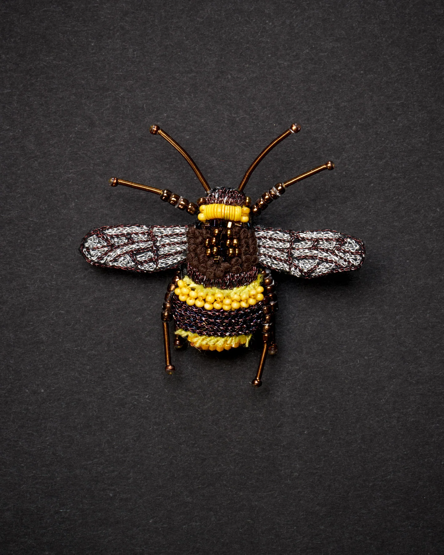 Large Earth Bumblebee Brooch Pin - Trovelore