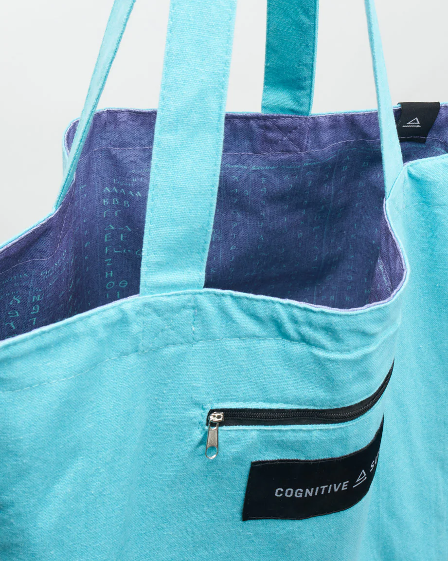 Linguistics Canvas Shoulder Tote - Image 2