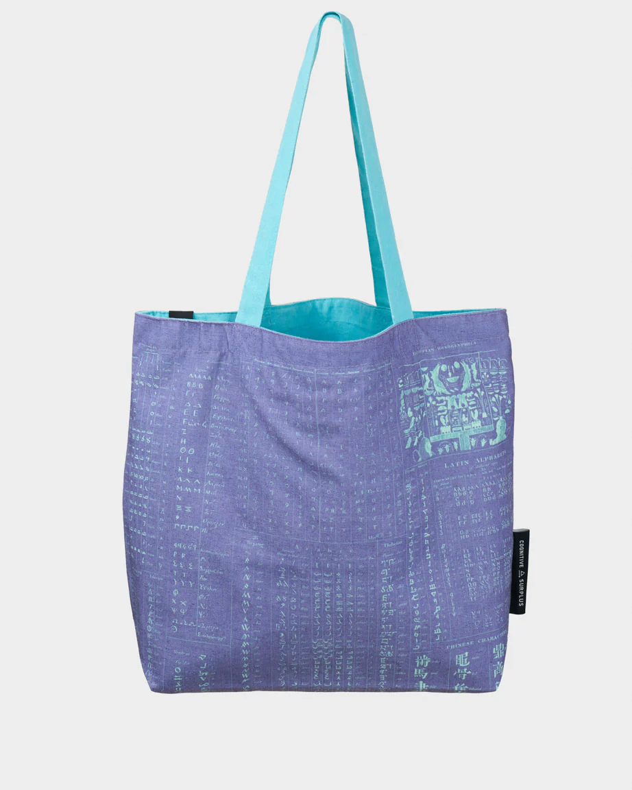 Linguistics Canvas Shoulder Tote - Image 3
