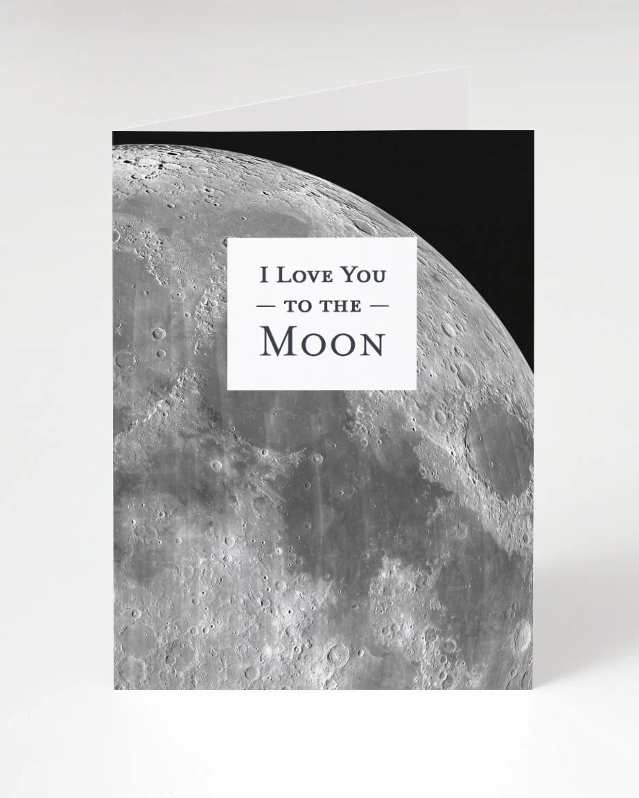 Love You to the Moon Card