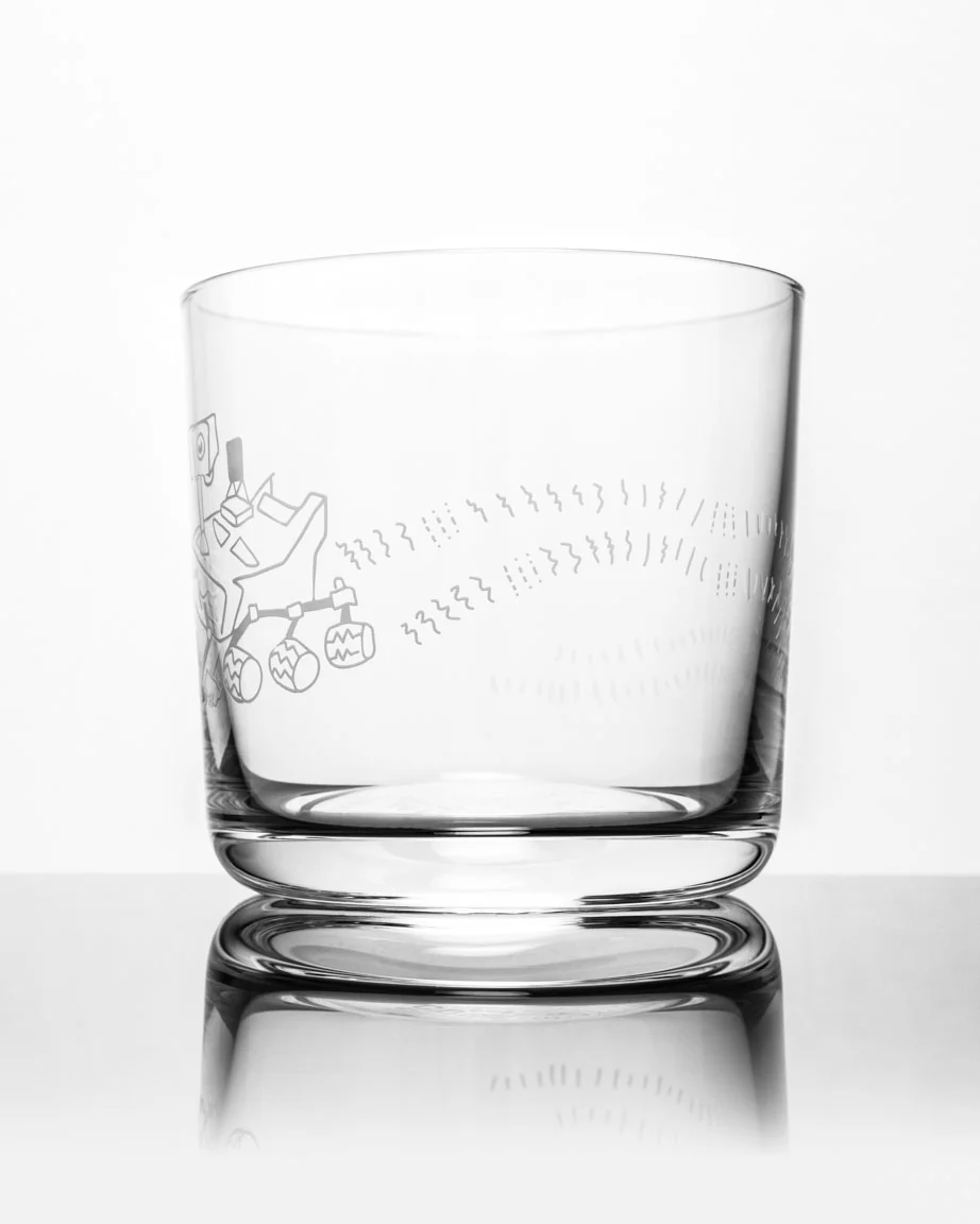 Mars Rover Perseverance Whiskey Glass - Image 3