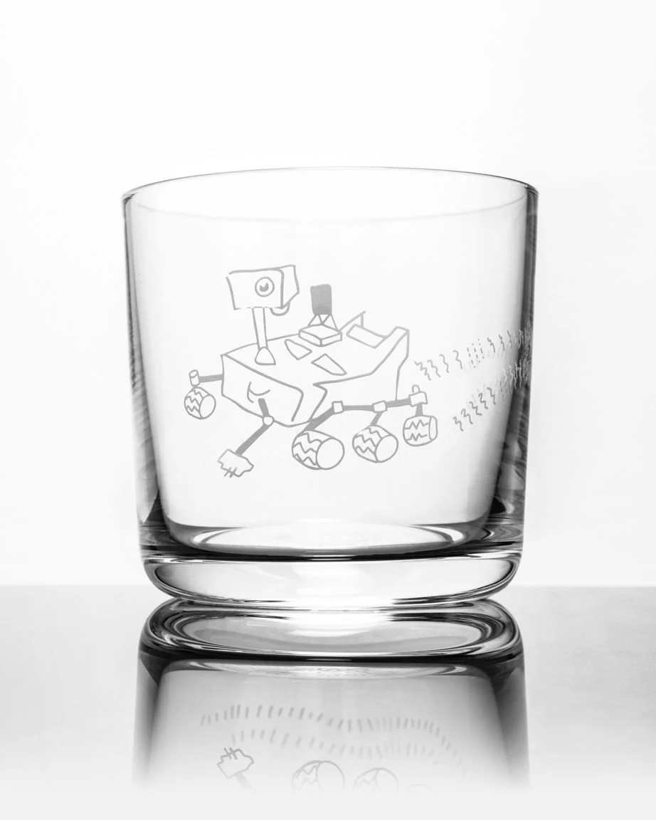 Mars Rover Perseverance Whiskey Glass - Image 5