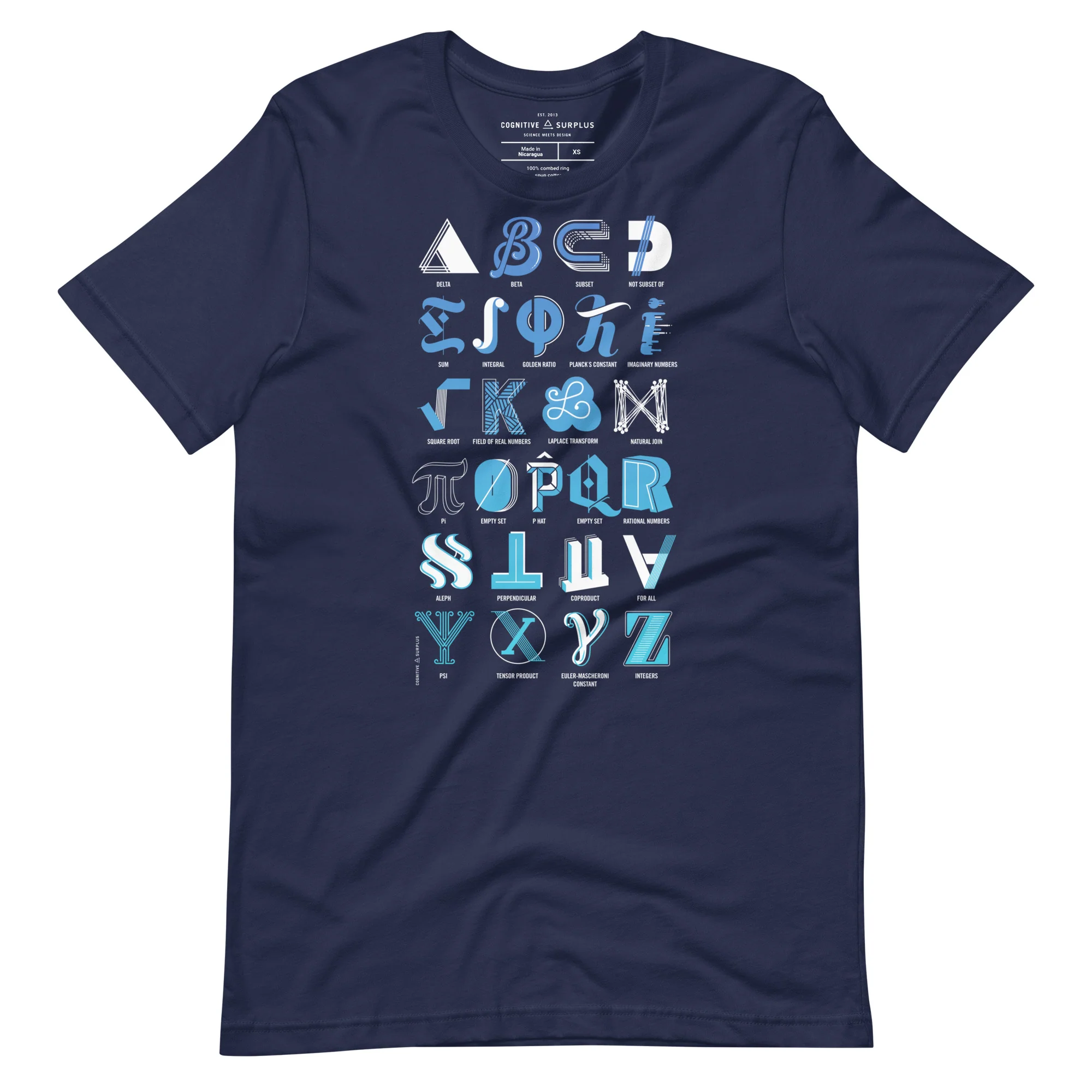 Mathematical Alphabet Graphic Tee - Image 2