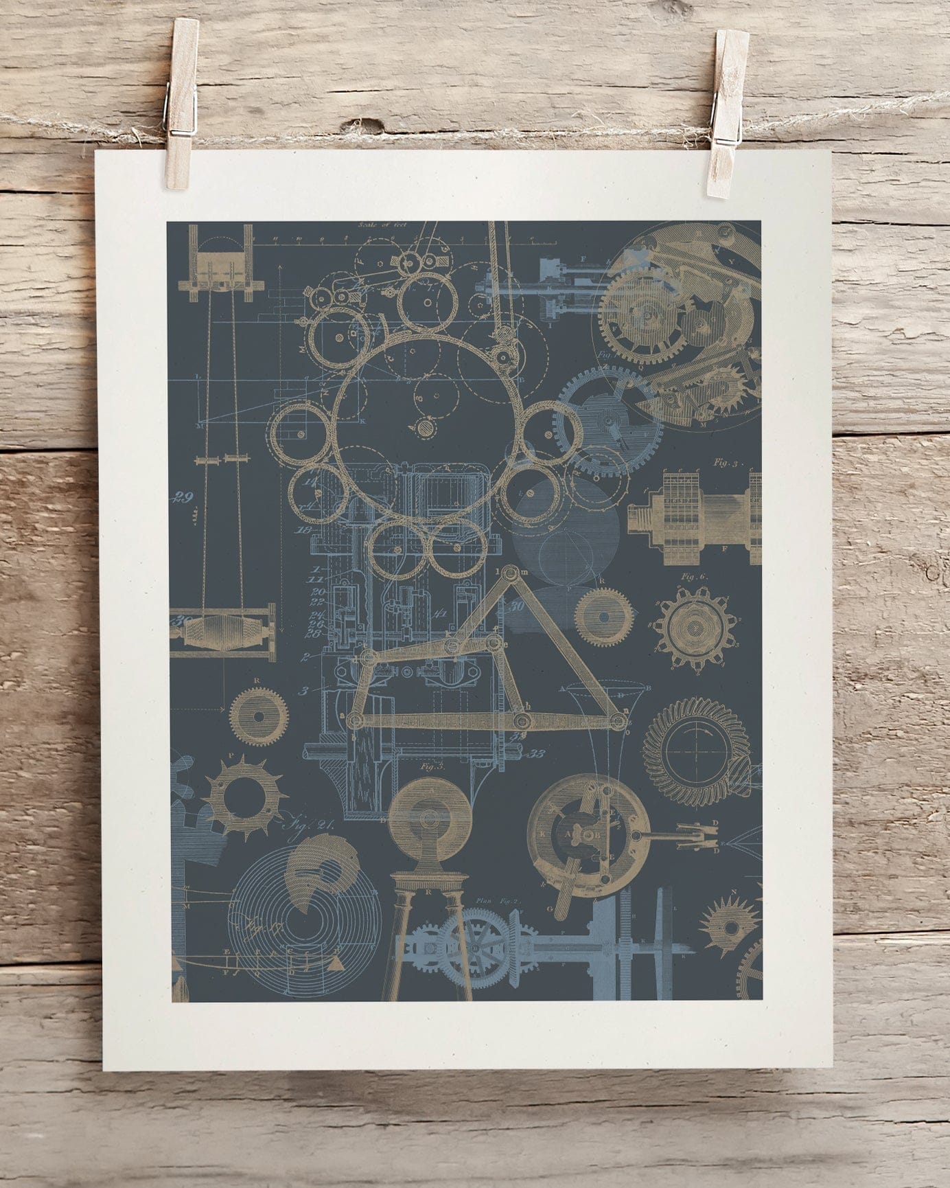 Mechanical Engineering Scientific Illustration Museum Print - Image 2