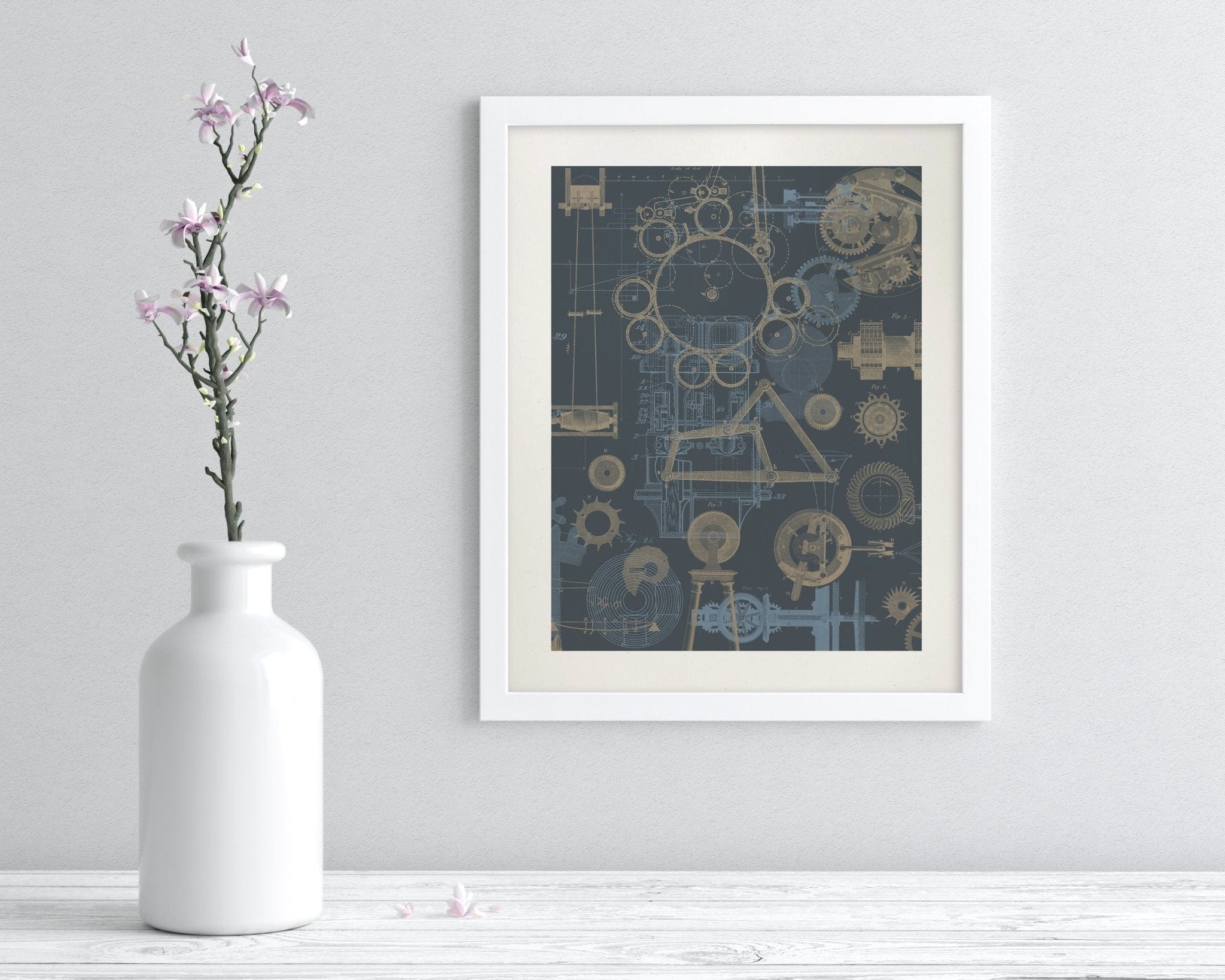 Mechanical Engineering Scientific Illustration Museum Print - Image 3
