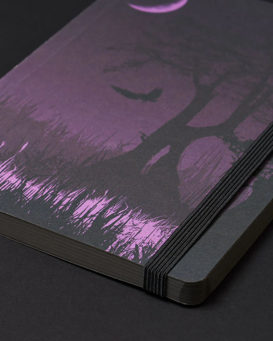 Midnight Swamp Dark Analysis A5 Softcover Notebook - Image 4