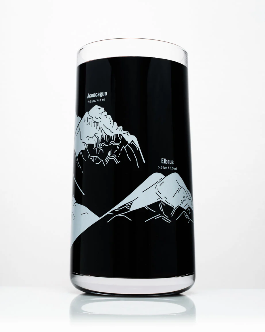 Mountain Peaks of the World Drinking Glass - Image 2