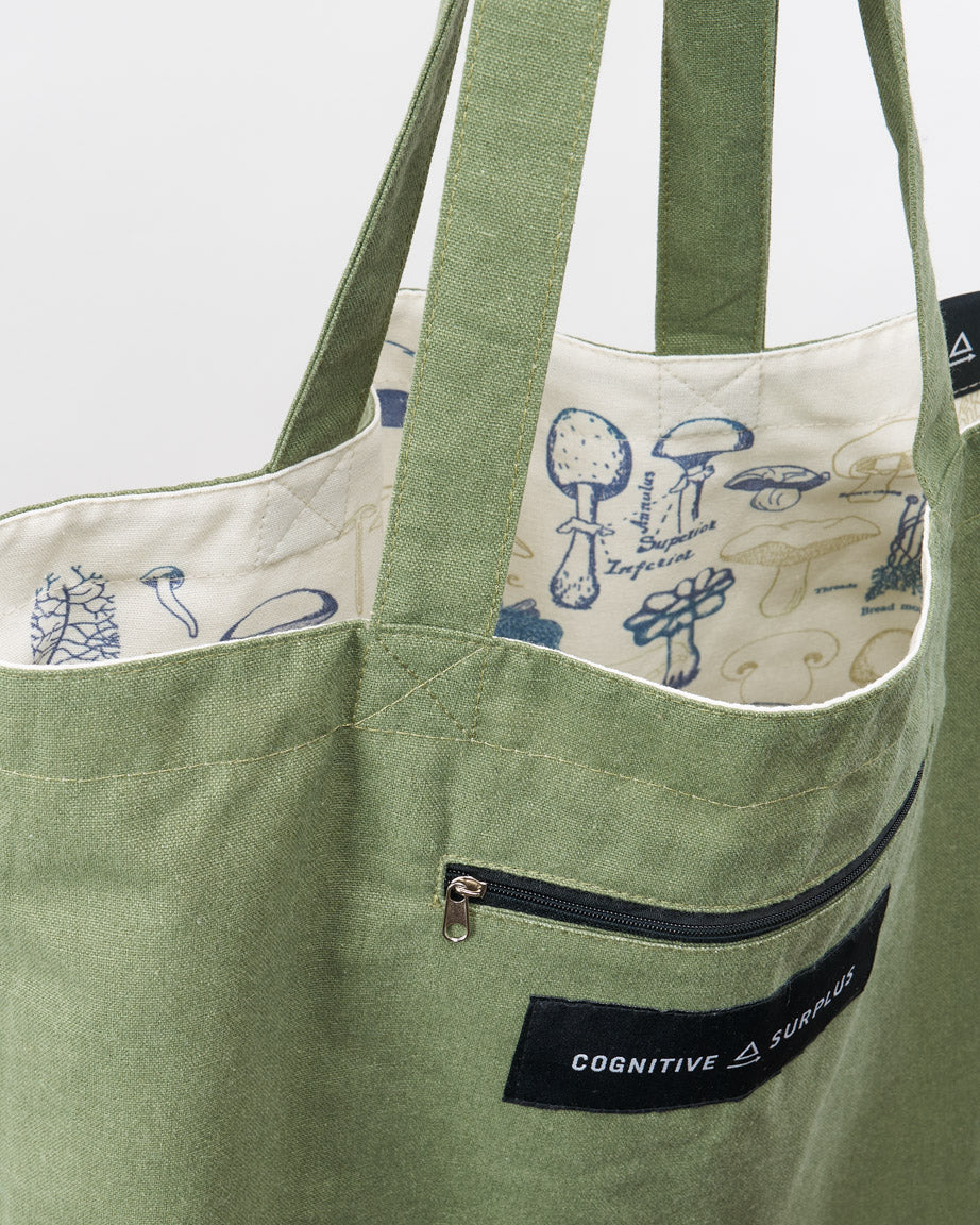 Mushrooms Canvas Shoulder Tote - Image 2