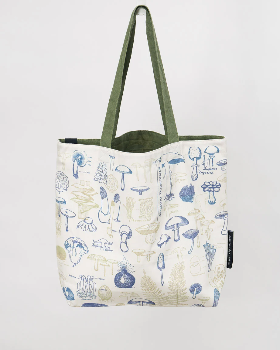 Mushrooms Canvas Shoulder Tote - Image 3