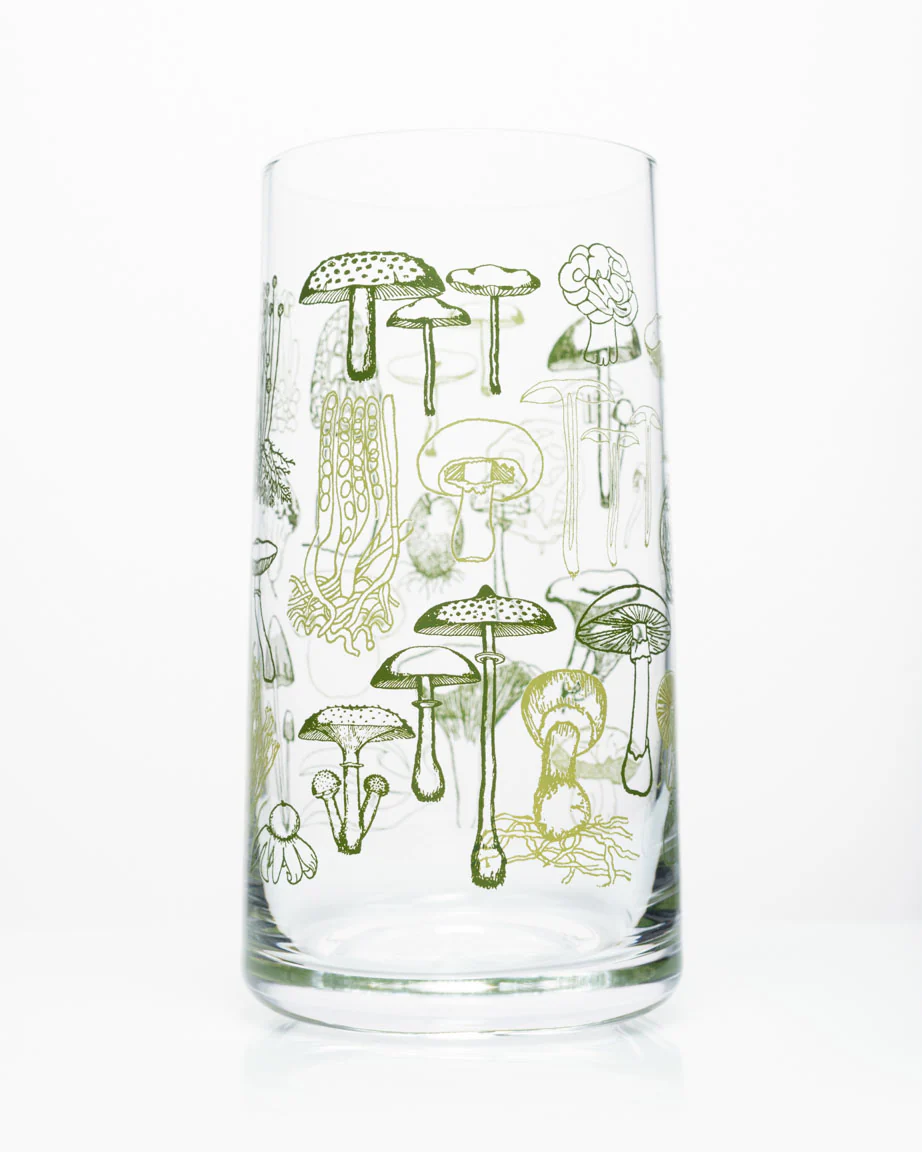 Mushrooms Drinking Glass - Image 3