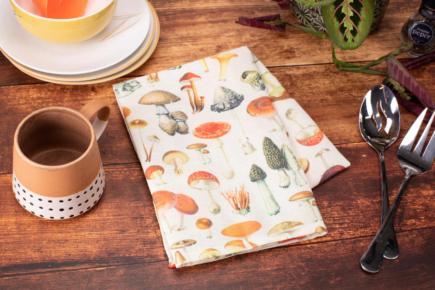 Mushrooms Tea Towel - Image 2