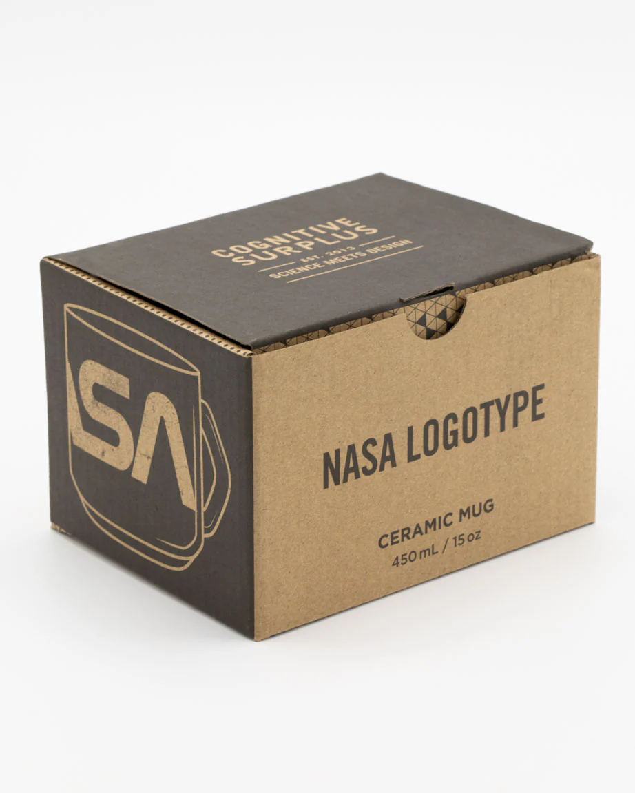 NASA Worm Logotype 15 oz Ceramic Mug - Image 3