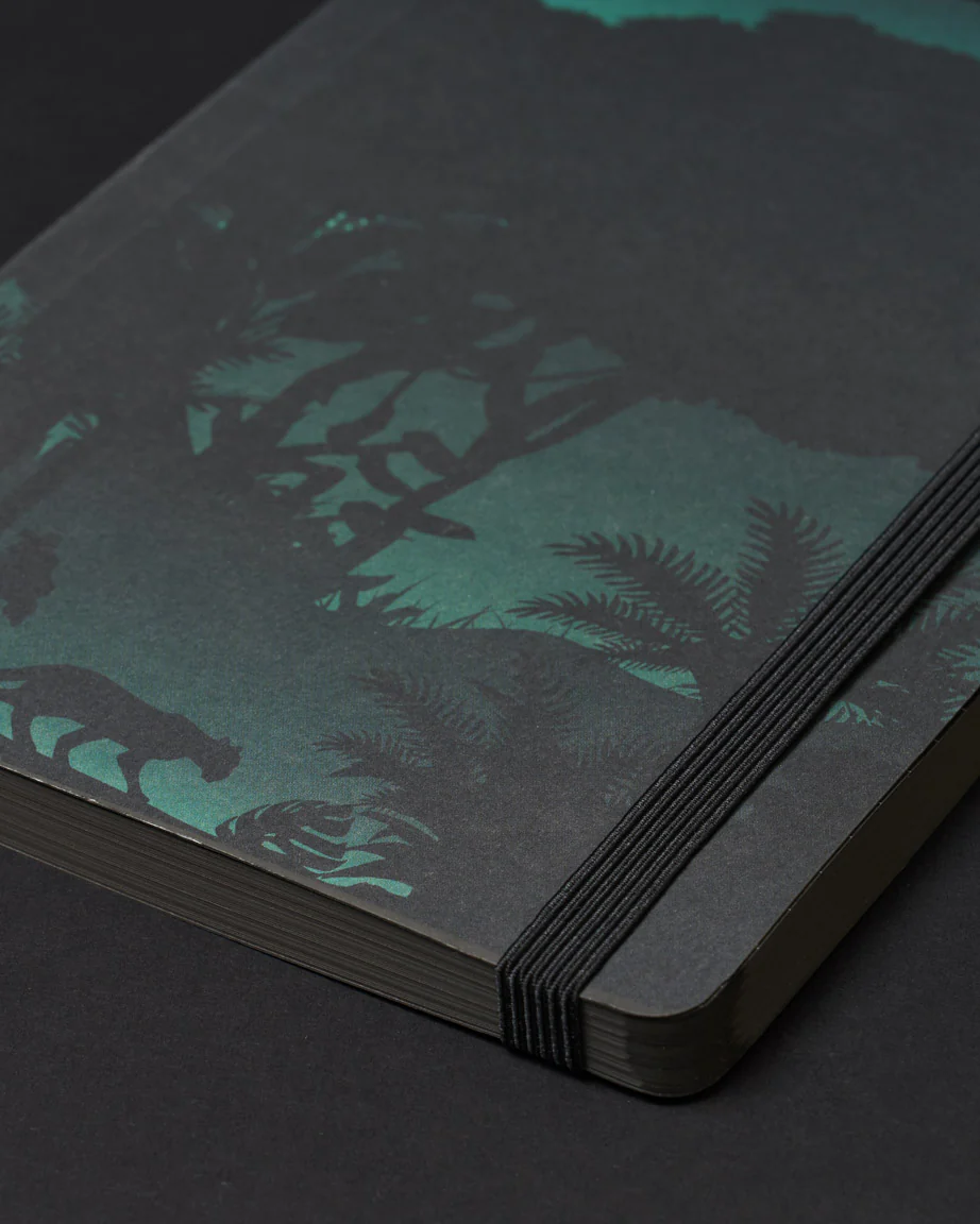 Night Jungle Dark Analysis A5 Softcover Notebook - Image 4