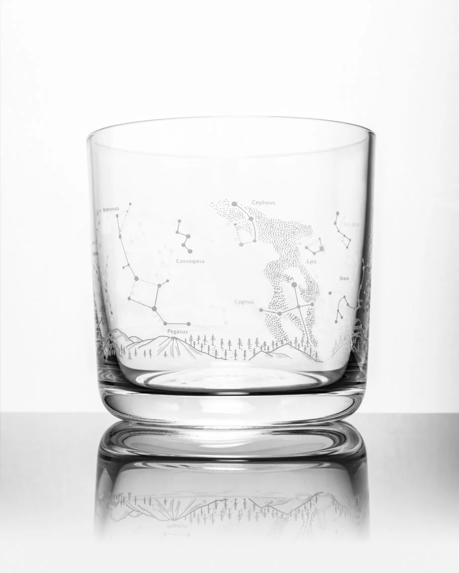 Night Sky Star Chart Whiskey Glass - Image 5