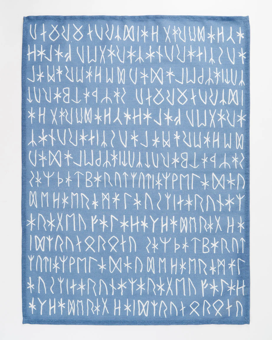 Norse Runes Tea Towel