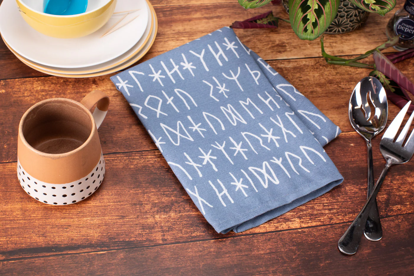 Norse Runes Tea Towel - Image 2