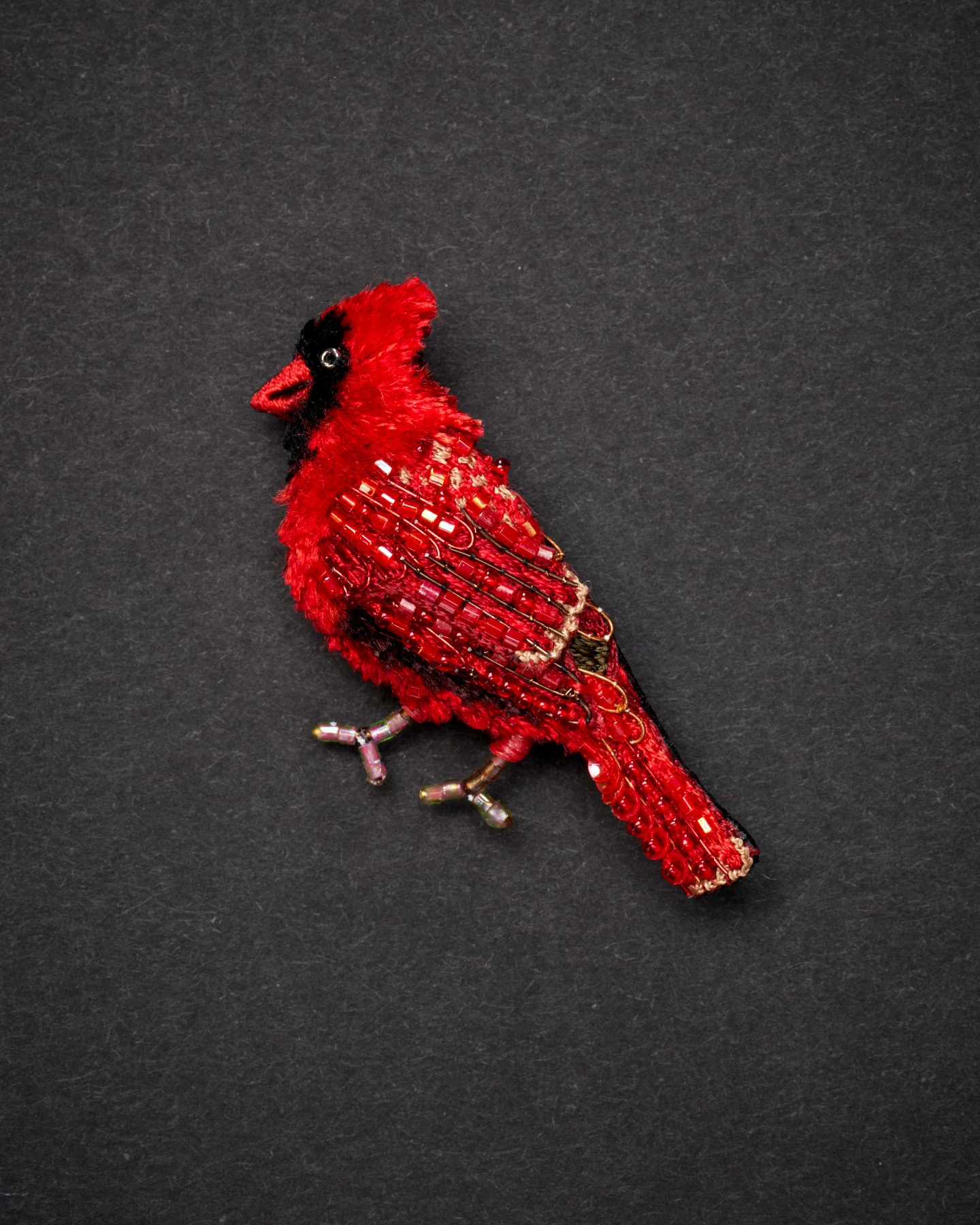 Northern Cardinal Brooch Pin - Trovelore