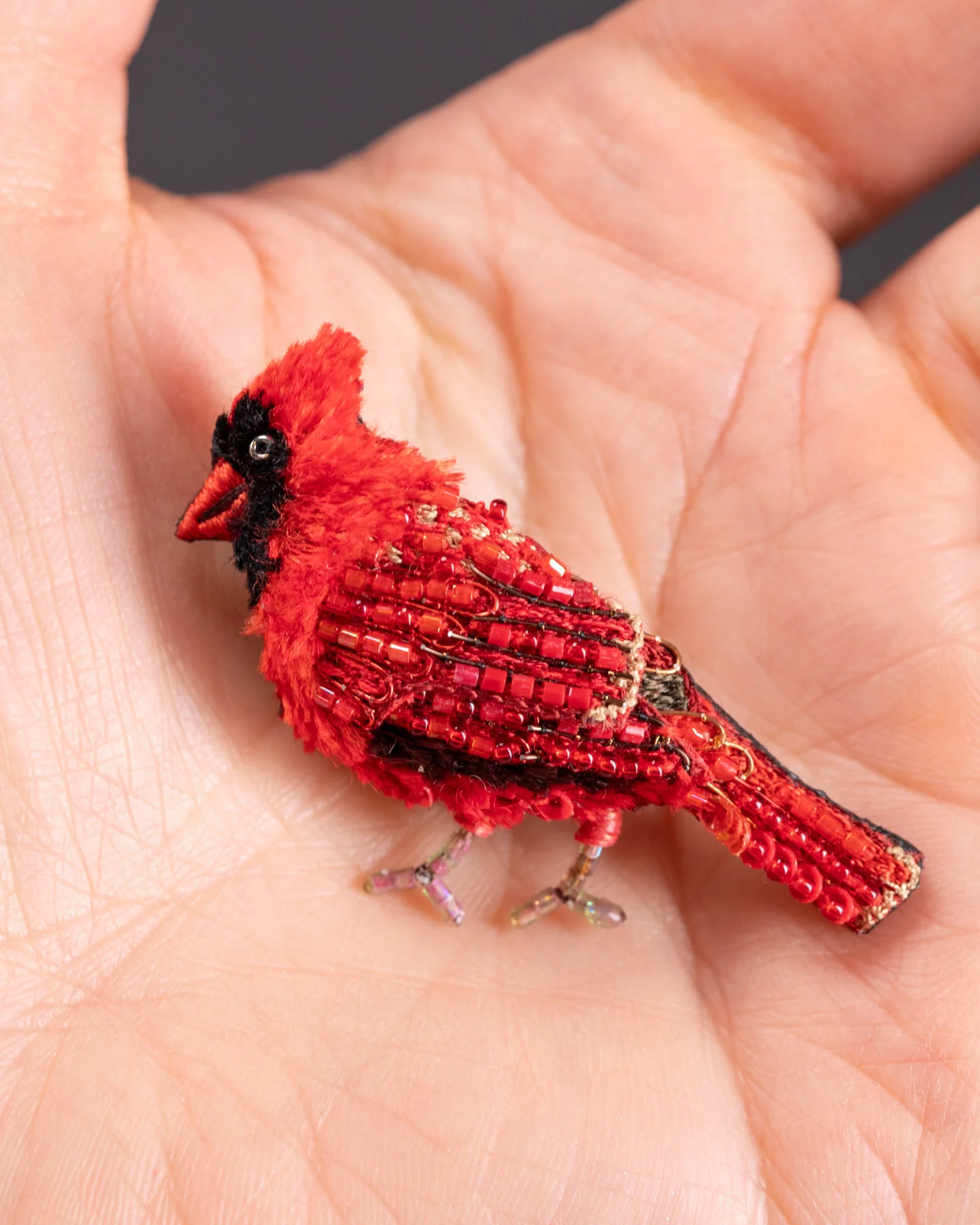 Northern Cardinal Brooch Pin - Trovelore - Image 3