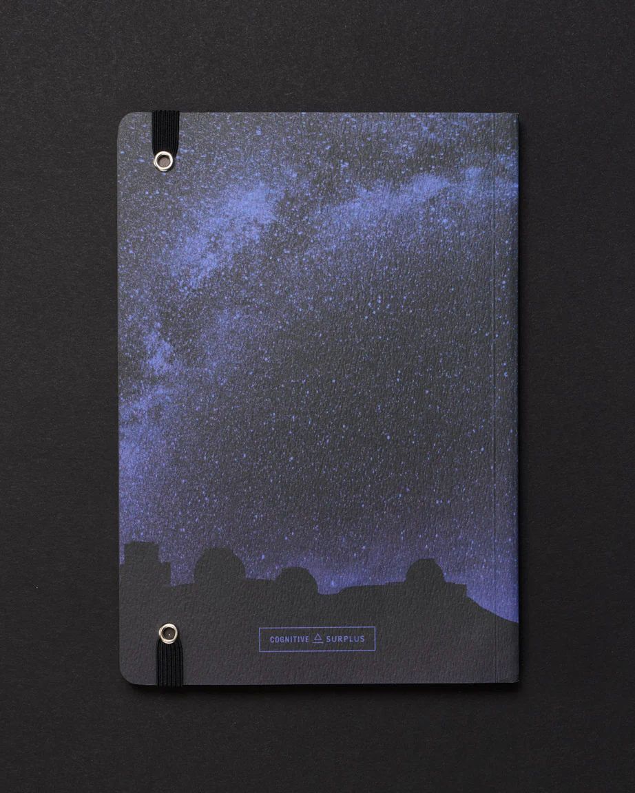 Observatory & Stars Dark Analysis A5 Softcover Notebook - Image 2