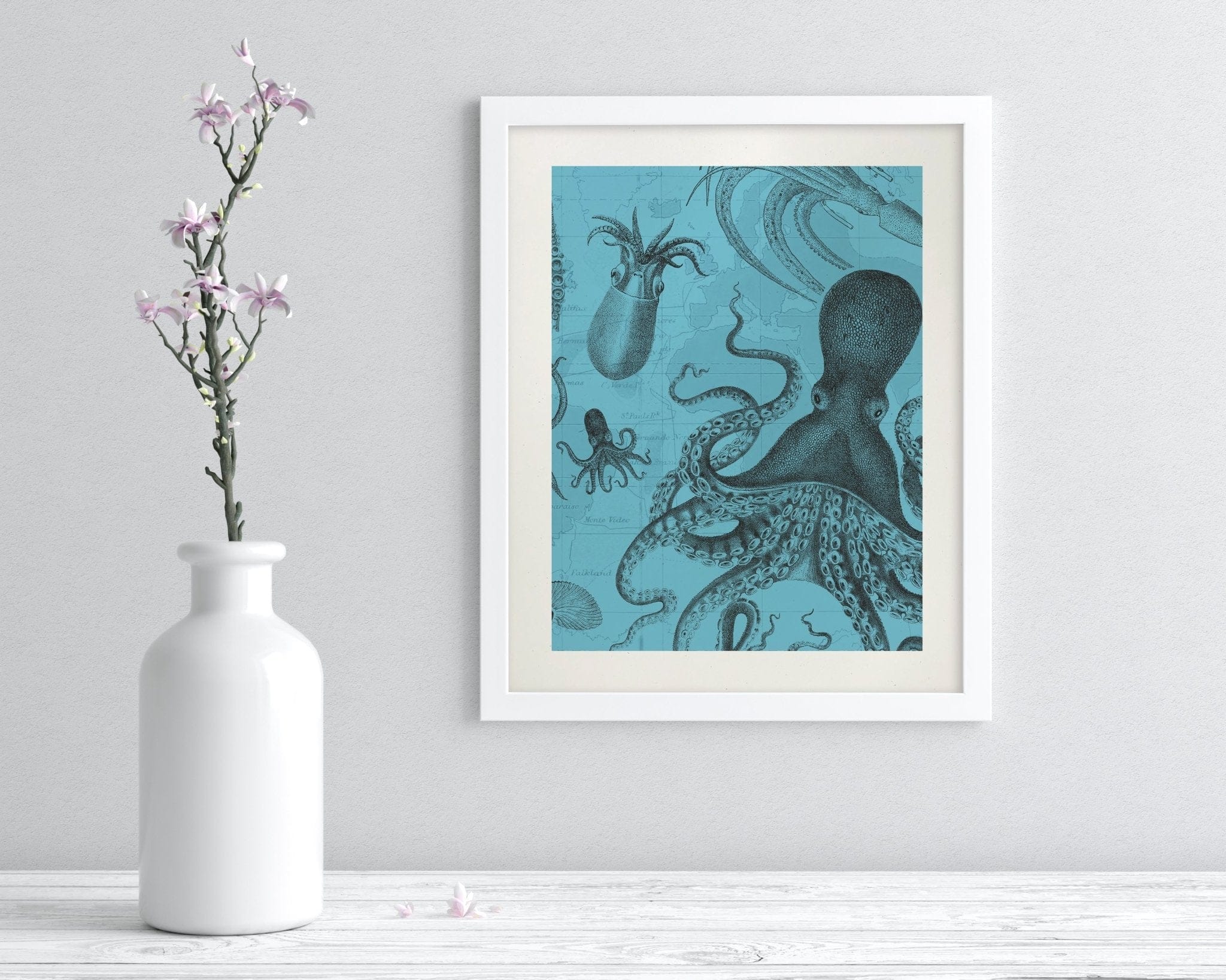 Octopus & Squid Scientific Illustration Museum Print - Image 3