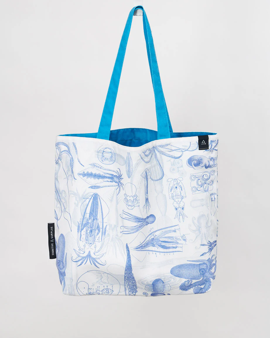 Octopus + Squid Shoulder Tote