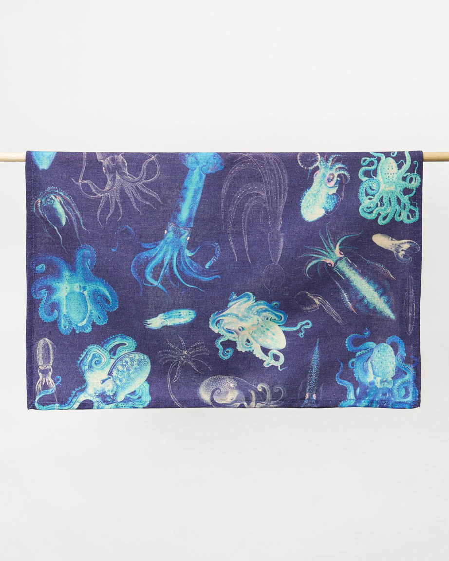 Octopus & Squid Tea Towel - Image 3