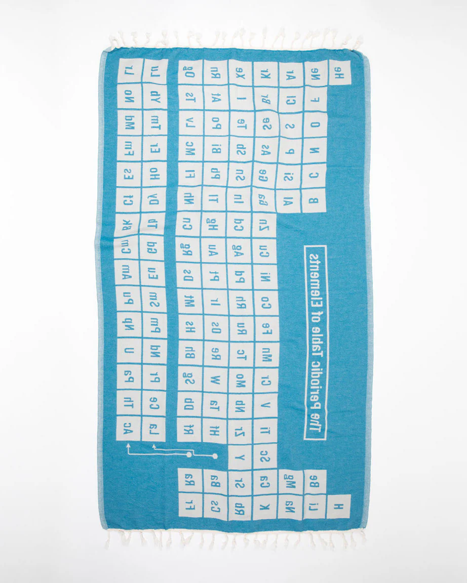 Periodic Table Turkish Towel - Image 2