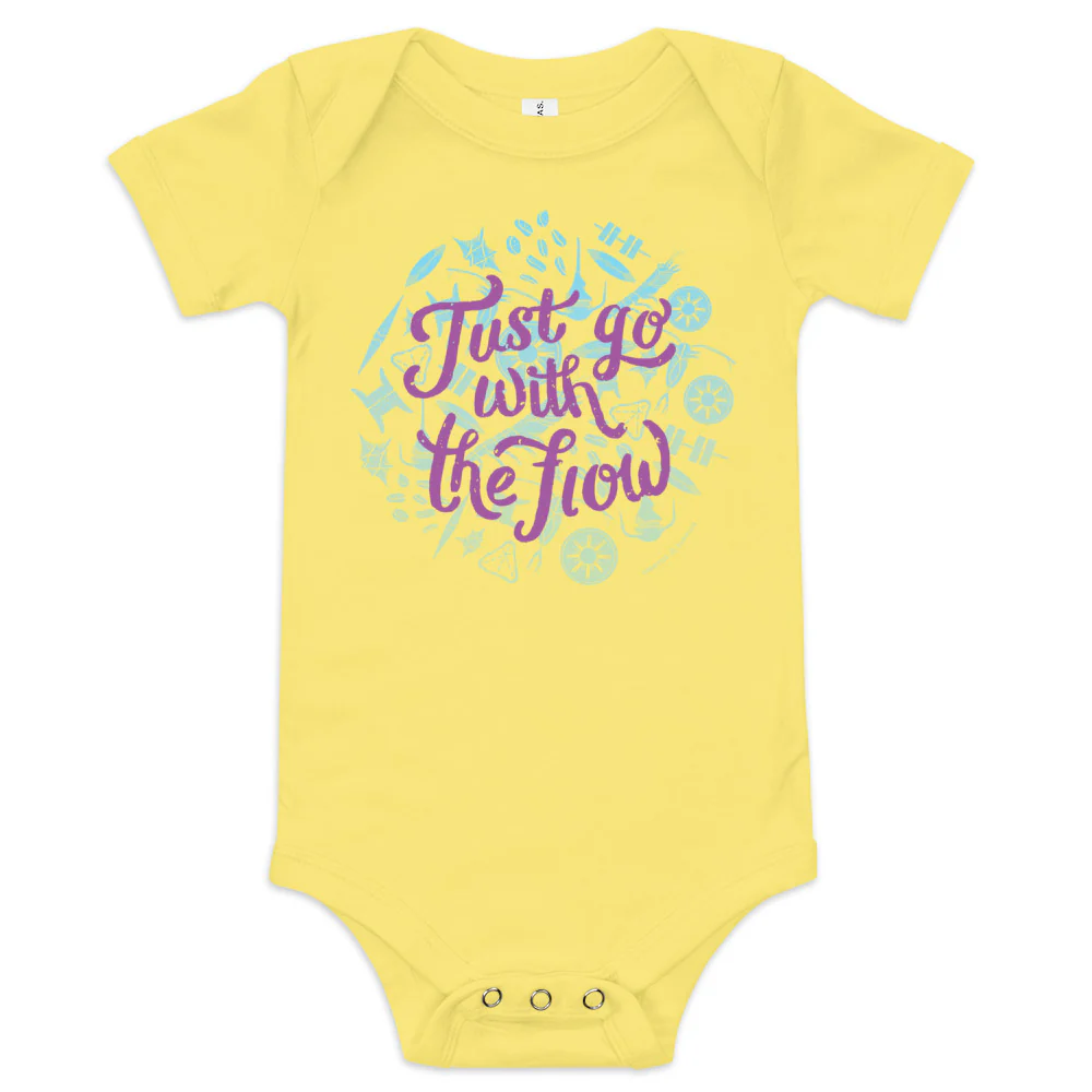 Plankton: Just Go With the Flow Baby Bodysuit - Image 2