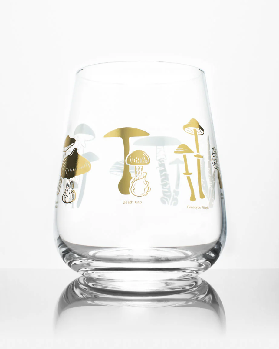Poisonous Mushrooms Wine Glass - Image 3