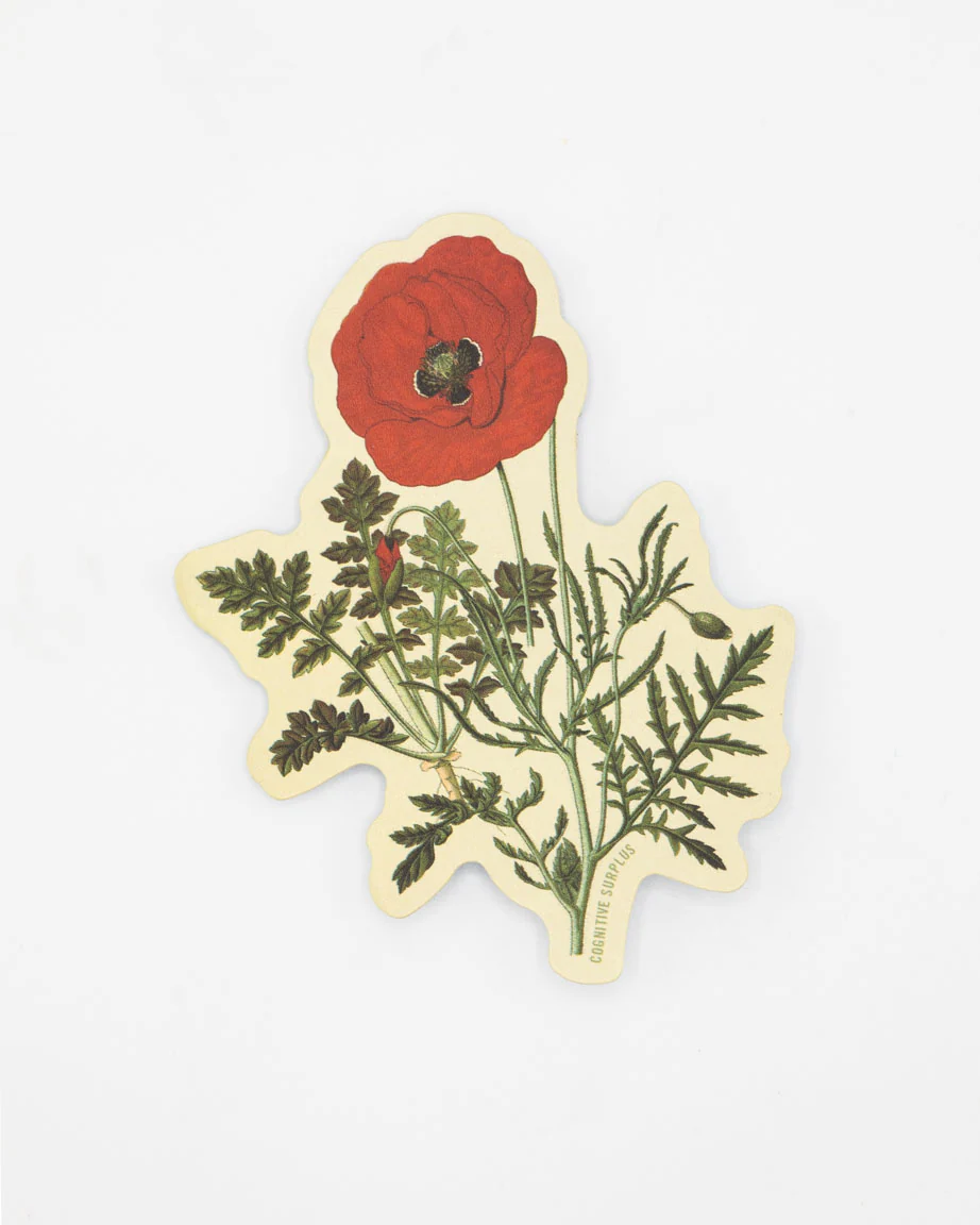 Poppy Flower Sticker - Image 2