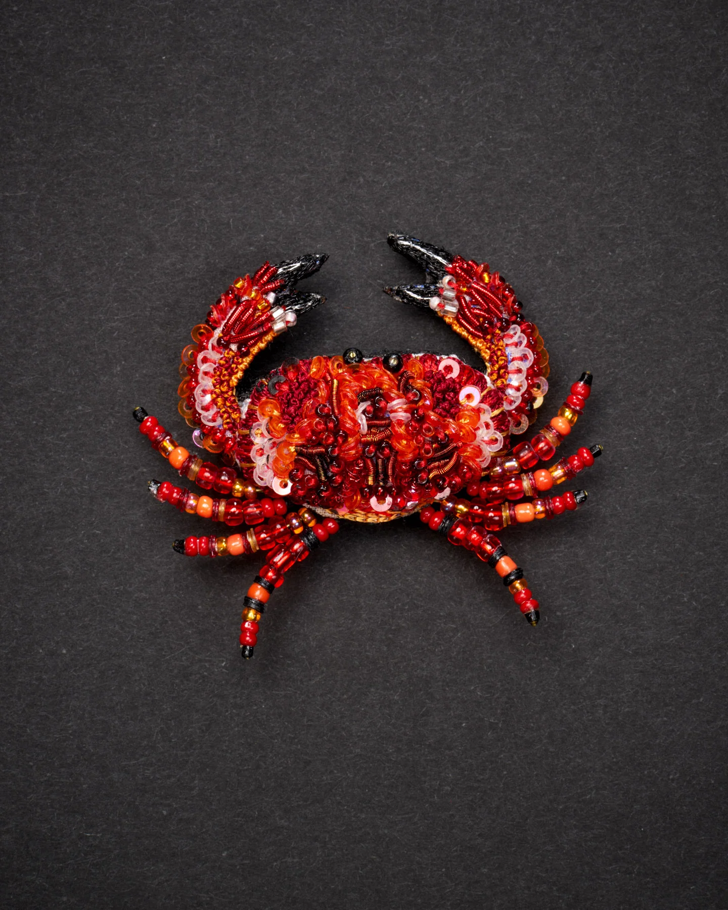 Red Rock Crab Brooch Pin - Trovelore